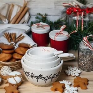 Arlington Designs Holiday Santa Reindeer Measuring Cups